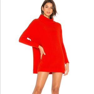 New FREE PEOPLE Tunic Sweater Red S Small M